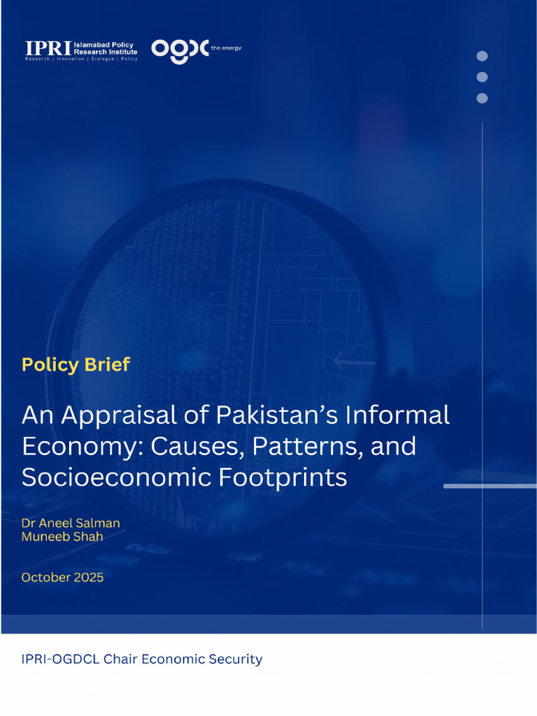 Pakistan's Informal Economy Analysis | PDF | Taxes | Gross Domestic Product