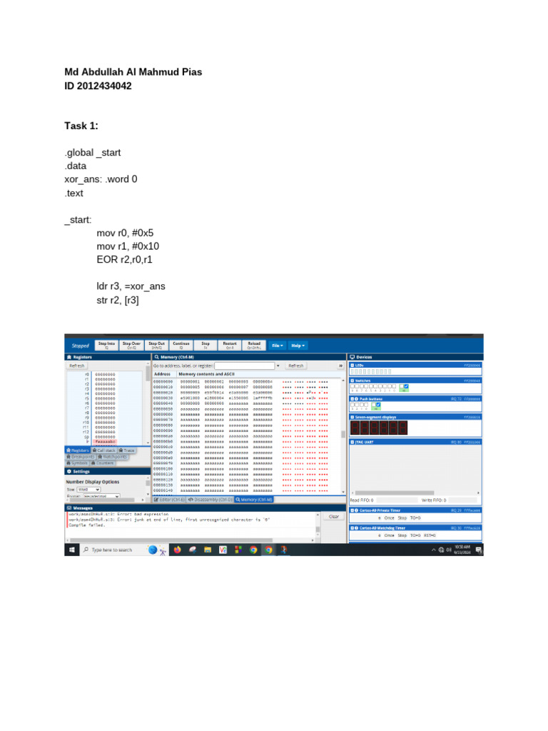 Assembly Language Tasks Overview | PDF