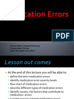 Medication Errors 2011