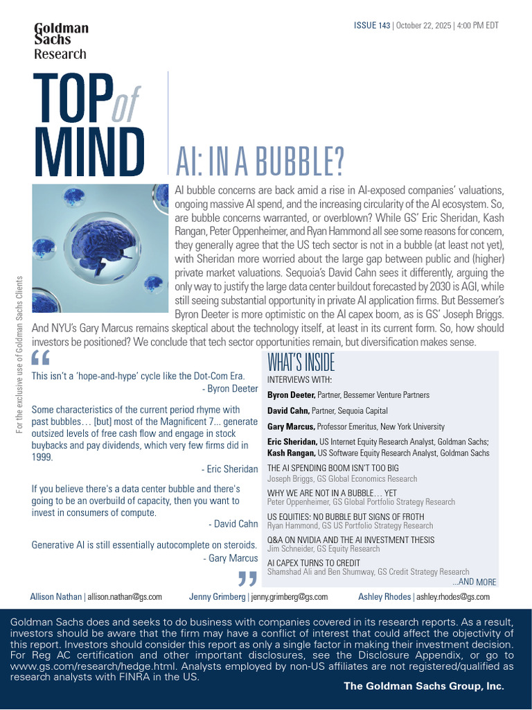 Top of Mind - AI - in A Bubble | PDF | Artificial Intelligence |  Intelligence (AI) & Semantics