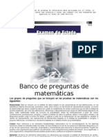 Banco de preguntas de matemáticas Icfes