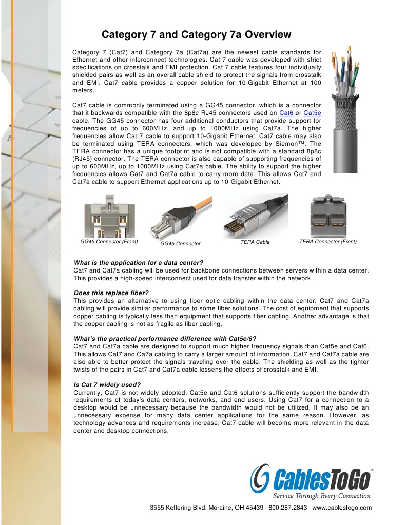 Cat7 Overview | PDF