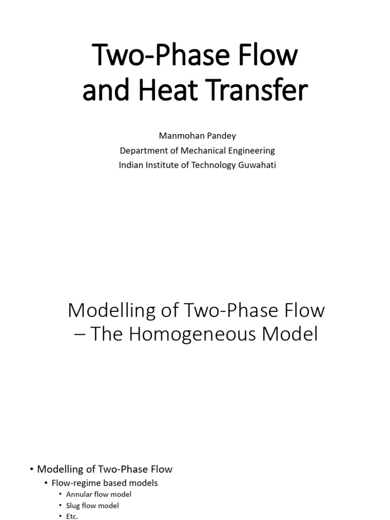 Two-Phase Flow Modeling Techniques | PDF | Thermodynamic Equilibrium | Heat