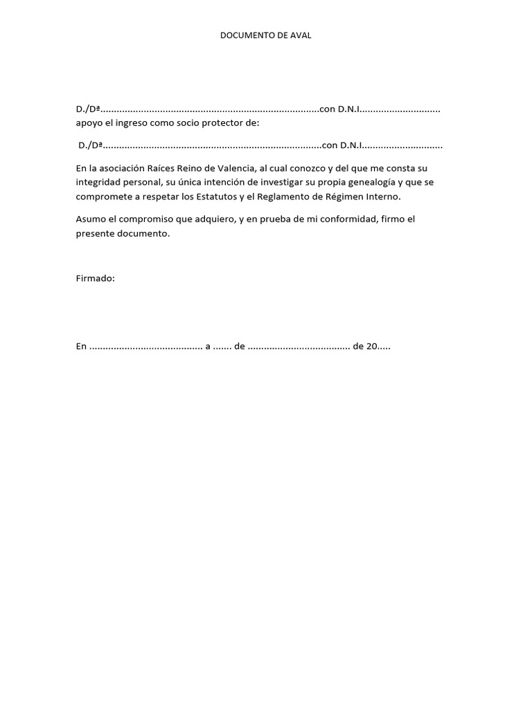 Aval E | PDF