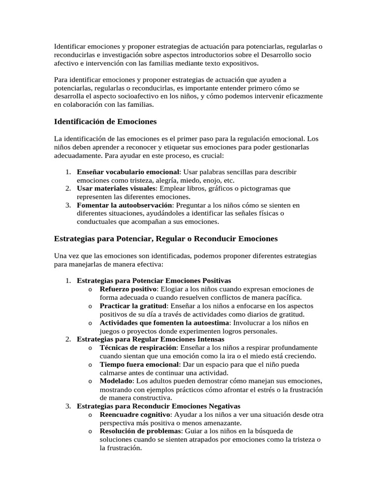 Estrategias para el Desarrollo Socioafectivo | PDF | Las emociones | Ira