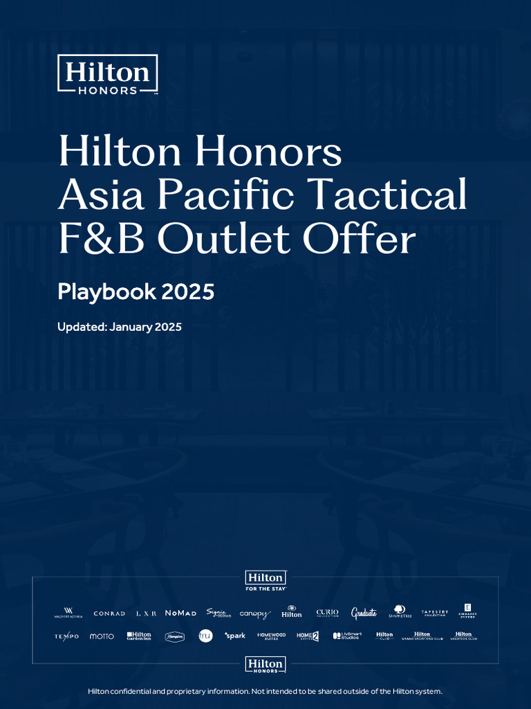 Hilton Honors F&B Credit Guidelines | PDF | Point Of Sale | Fee