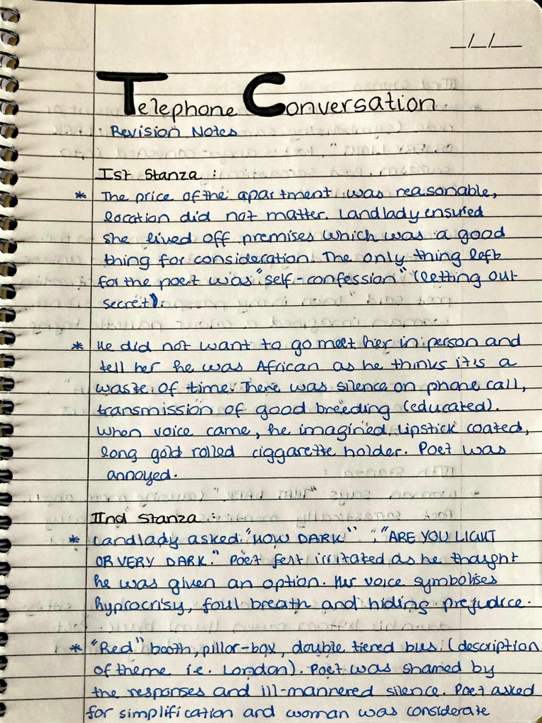 Telephone Conversation | PDF
