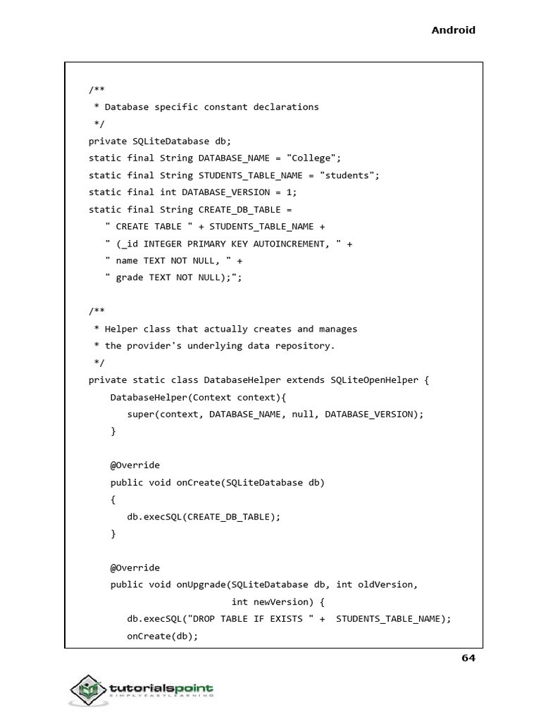331413188 Android Tutorial 80 | PDF