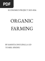 Organic Farming Economics Project Class12 Pdf Organic Farming