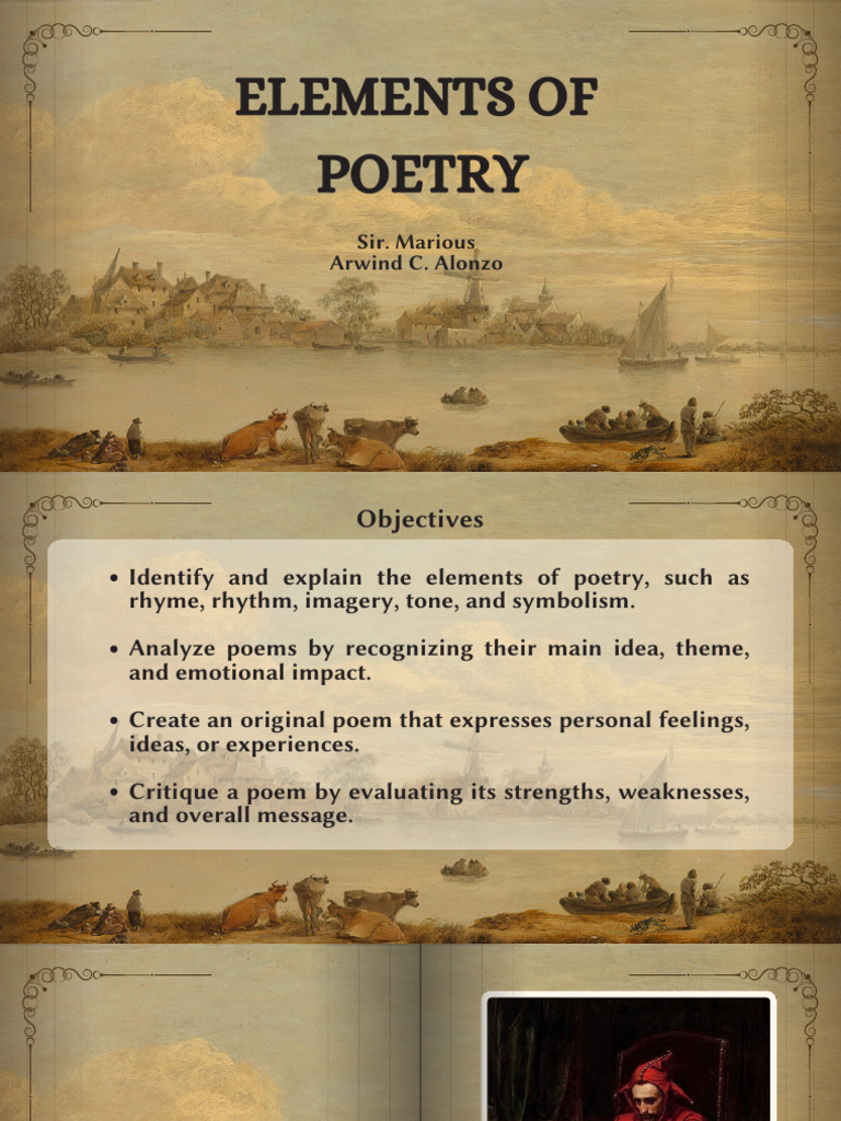 Understanding Poetry Elements and Creation | PDF | Poetry | Feeling