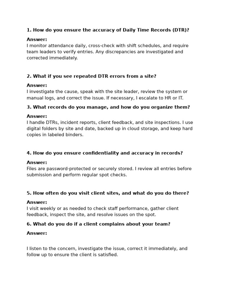 Effective DTR Management Strategies | PDF