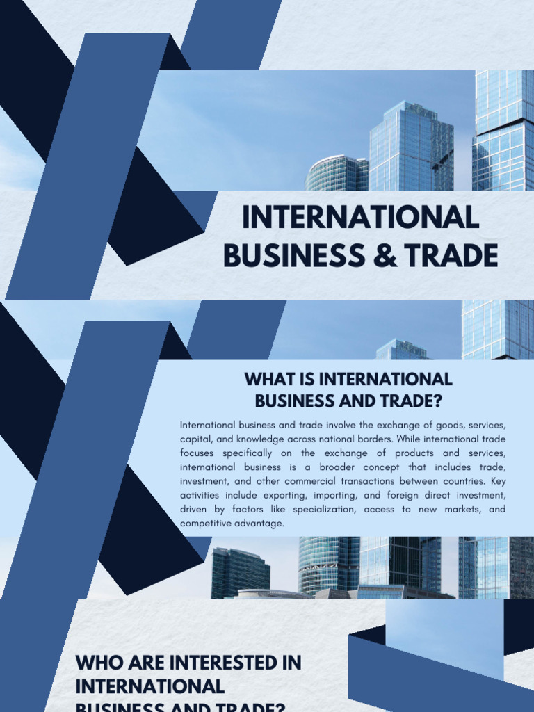International Business Trade Compressed | PDF | Globalization ...