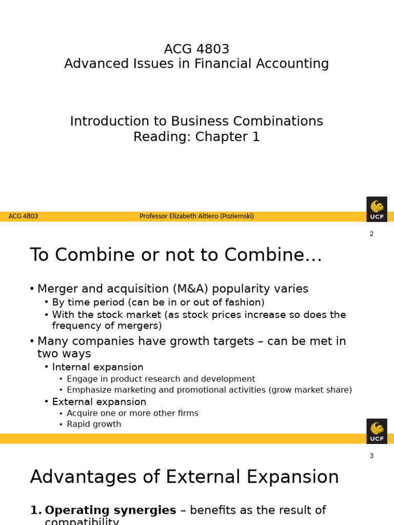 Understanding Business Combinations | PDF | Mergers And Acquisitions ...