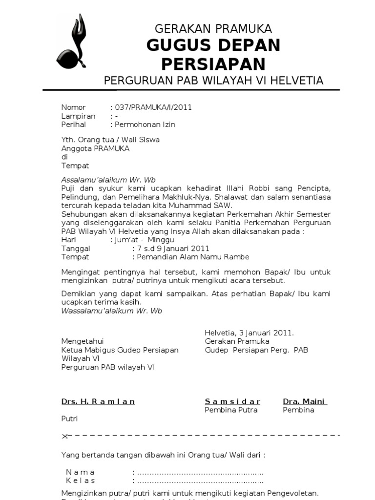 Surat Izin Persami