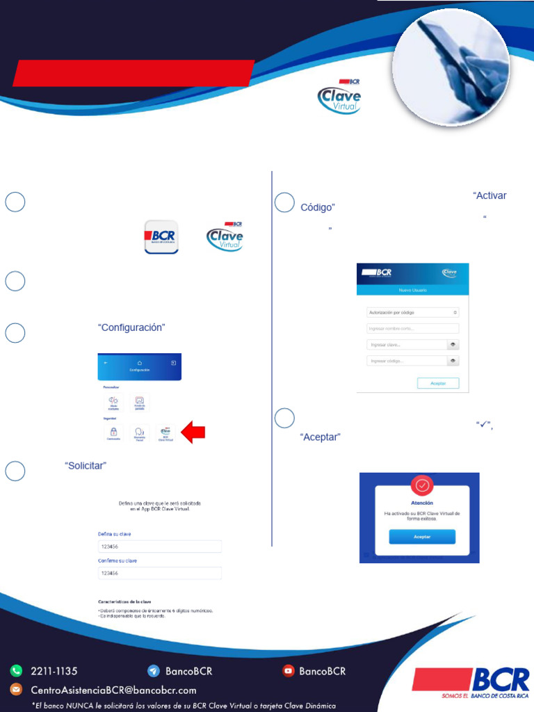 BCR Clave Virtual en BCR Móvil Clientes | PDF