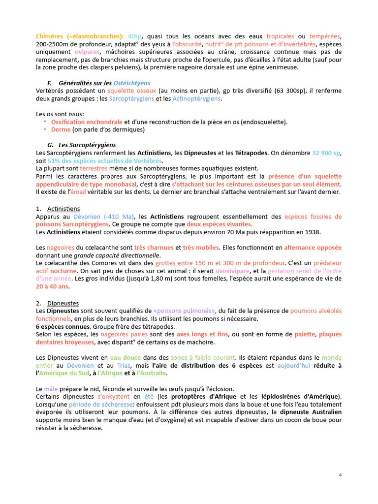 Dipneustes : Poissons pulmonés et leur habitat | PDF | Poisson | Zoologie