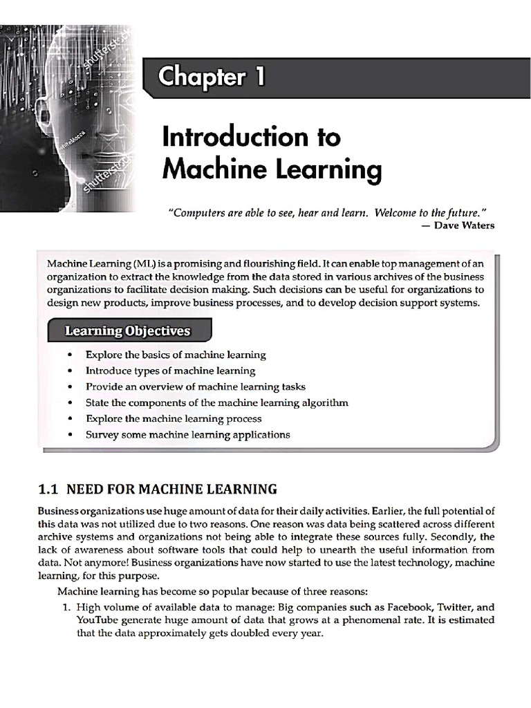 ML-unit 1 (c1) | PDF