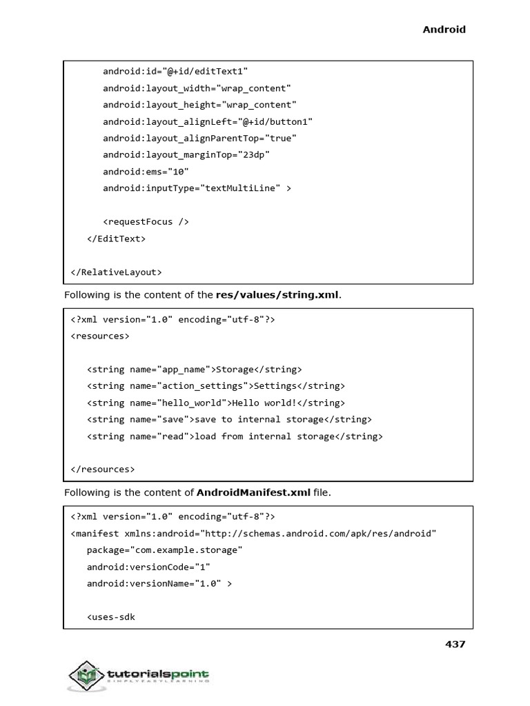Android Tutorial 453 | PDF