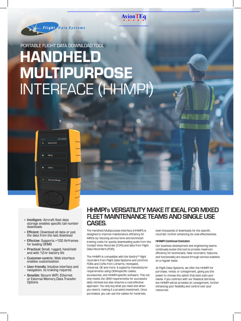 FDS HHMPI Interface Software Cables Accessories | PDF | Flight Recorder ...