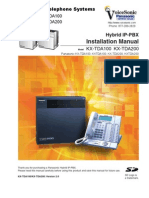 KX TDA100 200-2-0 Installation Manual