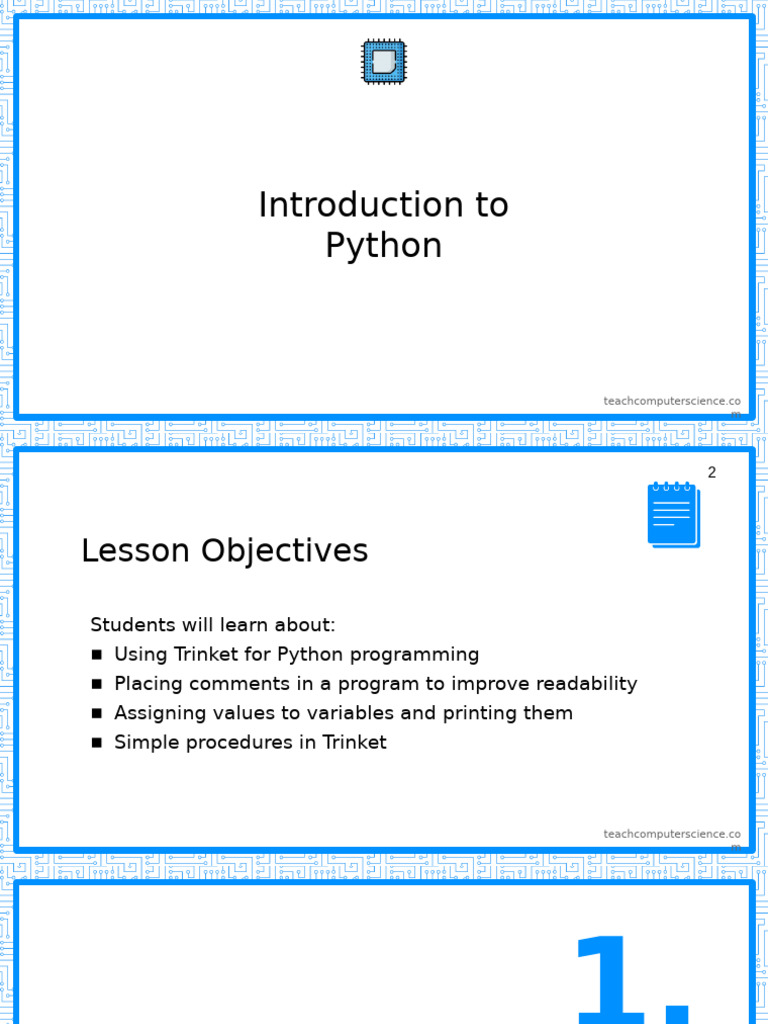 Introduction to Python Programming | PDF | Programming | Computer Program