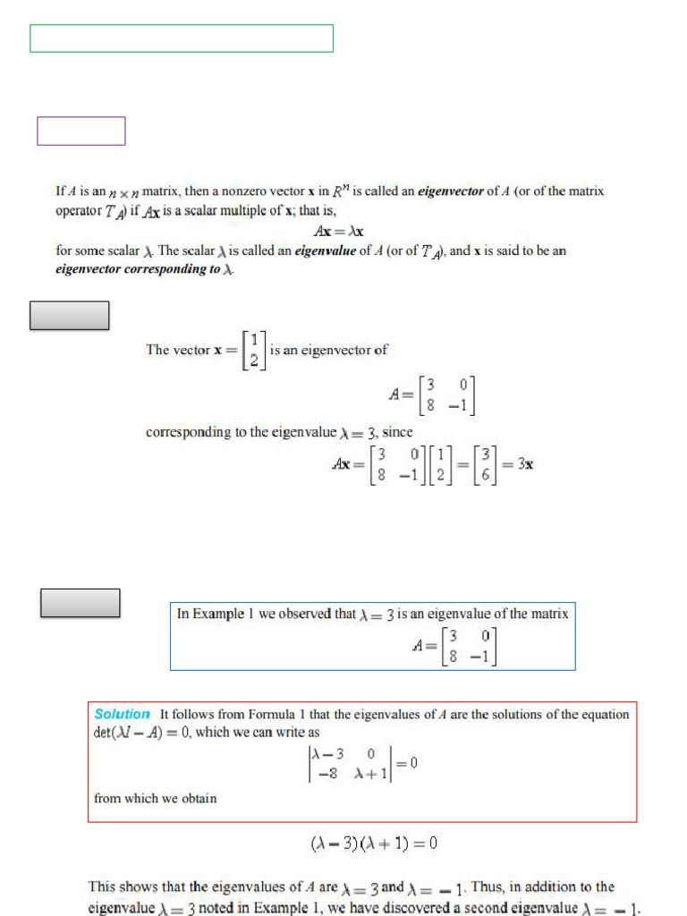 Understanding Eigenvalues and Eigenvectors | PDF