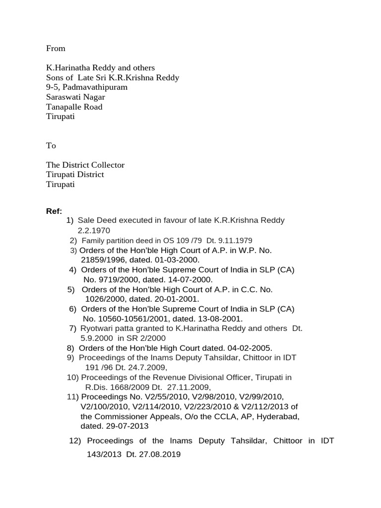 Collector Requisition | PDF | Appeal | Certiorari