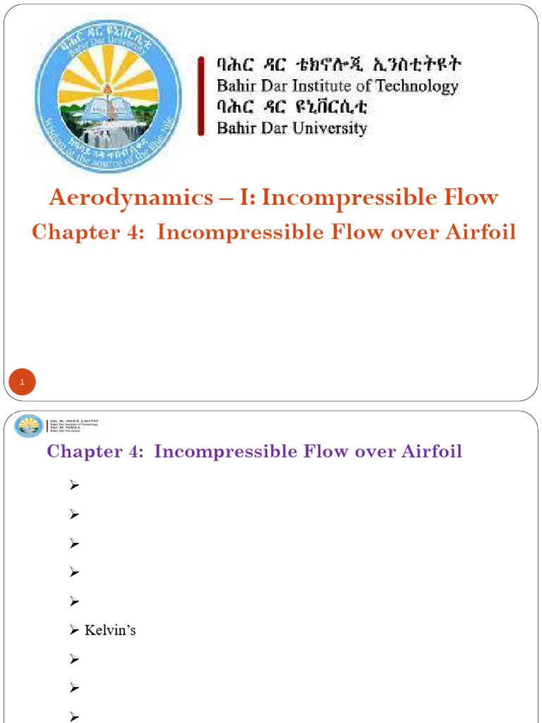 Incompressible Flow Over Airfoils | PDF | Airfoil | Lift (Force)