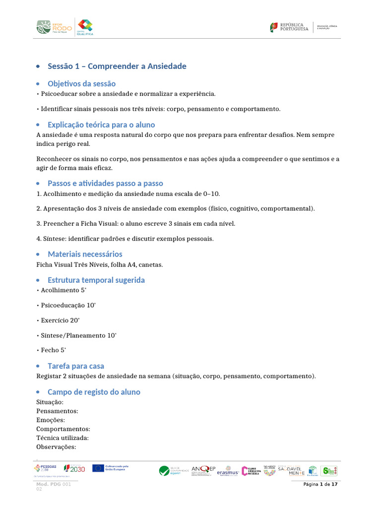 Estratégias para Gerenciar a Ansiedade | PDF | Pensamento | Ansiedade