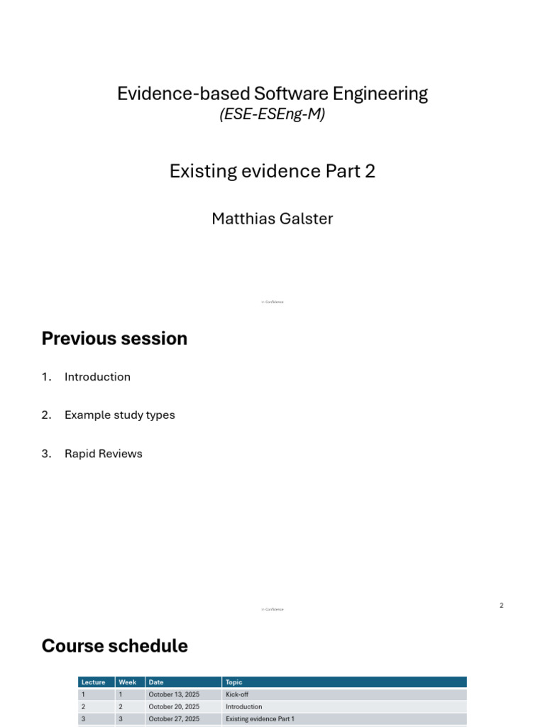 Evidence-Based Software Engineering Insights | PDF | Meta Analysis ...