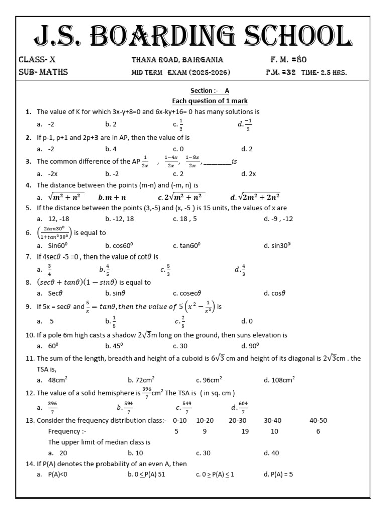 Math Class X | PDF | Chess Theory | Chess