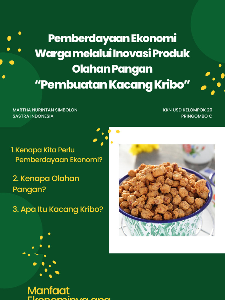 Proker Intan Kacang Kribo | PDF