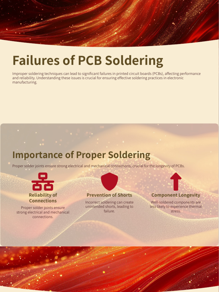 PCB Soldering Failures and Solutions | PDF | Soldering | Printed ...