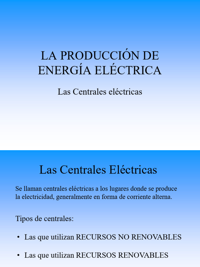Centrales Electric A | PDF | Energía renovable | Hidroelectricidad