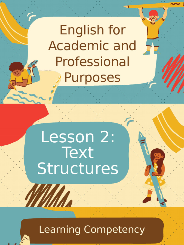Lesson 2-Text Structures | PDF | Reading Comprehension | Cognitive Science
