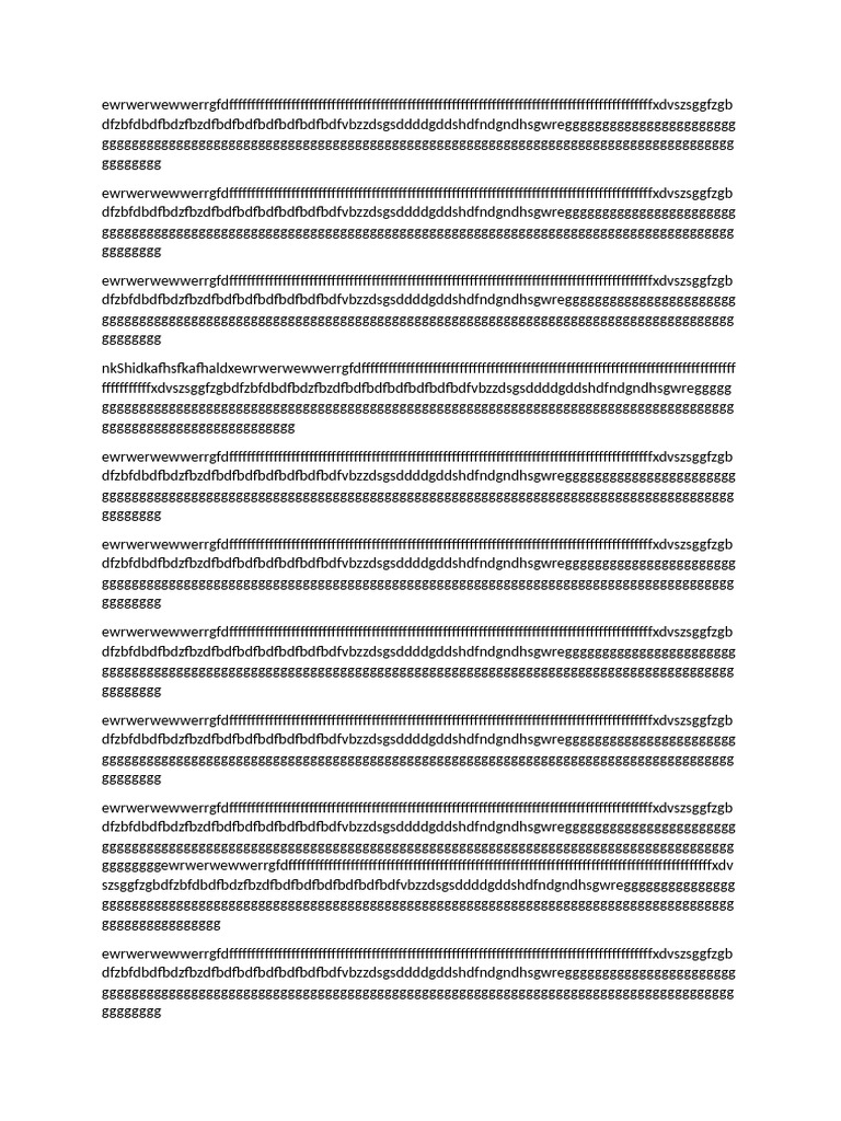 Document with Repeated Content | PDF