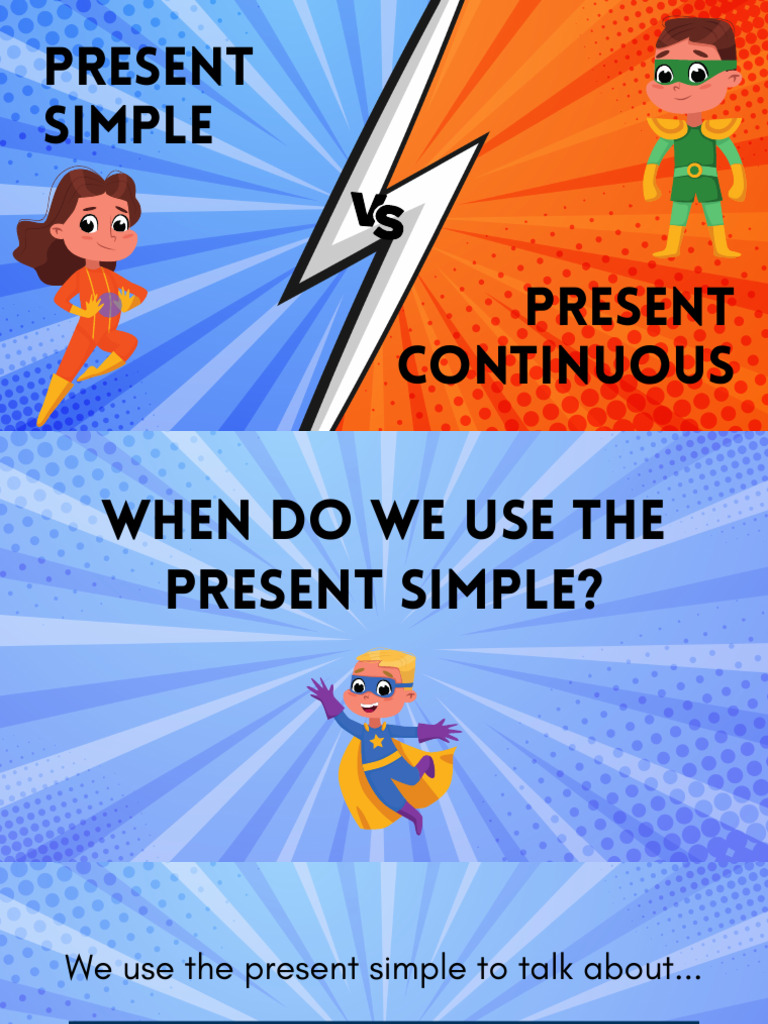 Present Simple vs. Present Continuous Guide | PDF
