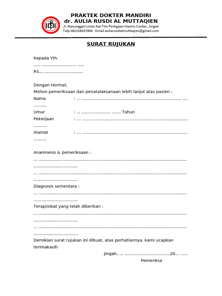 Surat Rujukan | PDF