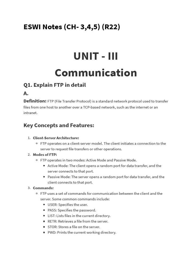 FTP and Telnet Protocol Overview | PDF | File Transfer Protocol ...