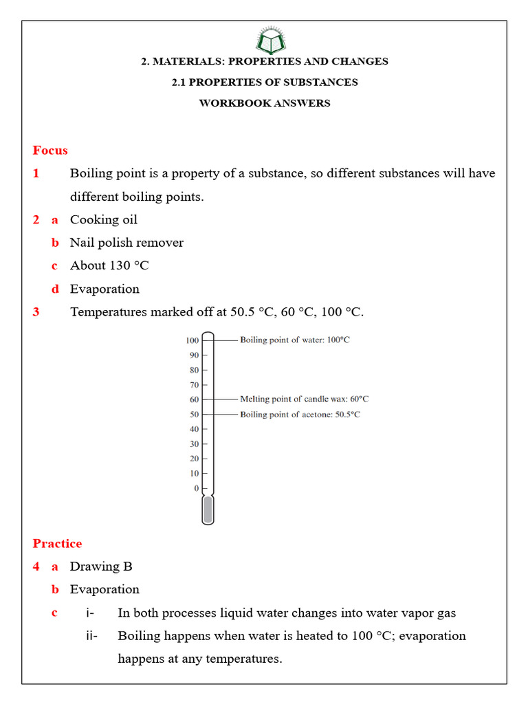 Understanding Boiling Points and Evaporation | PDF