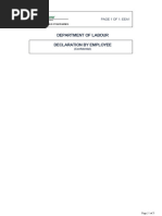 EEA1 Form: Employee Declaration Guide | PDF | Career & Growth | Business