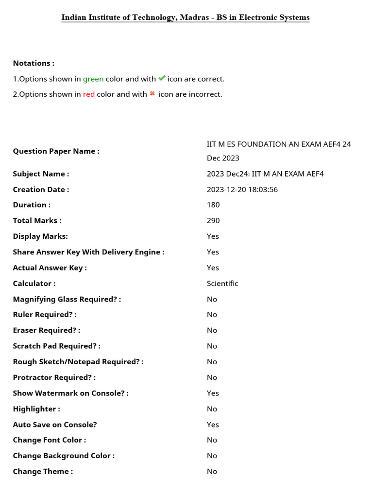 IIT Madras C Programming Exam Paper | PDF | Multiple Choice | Pointer ...