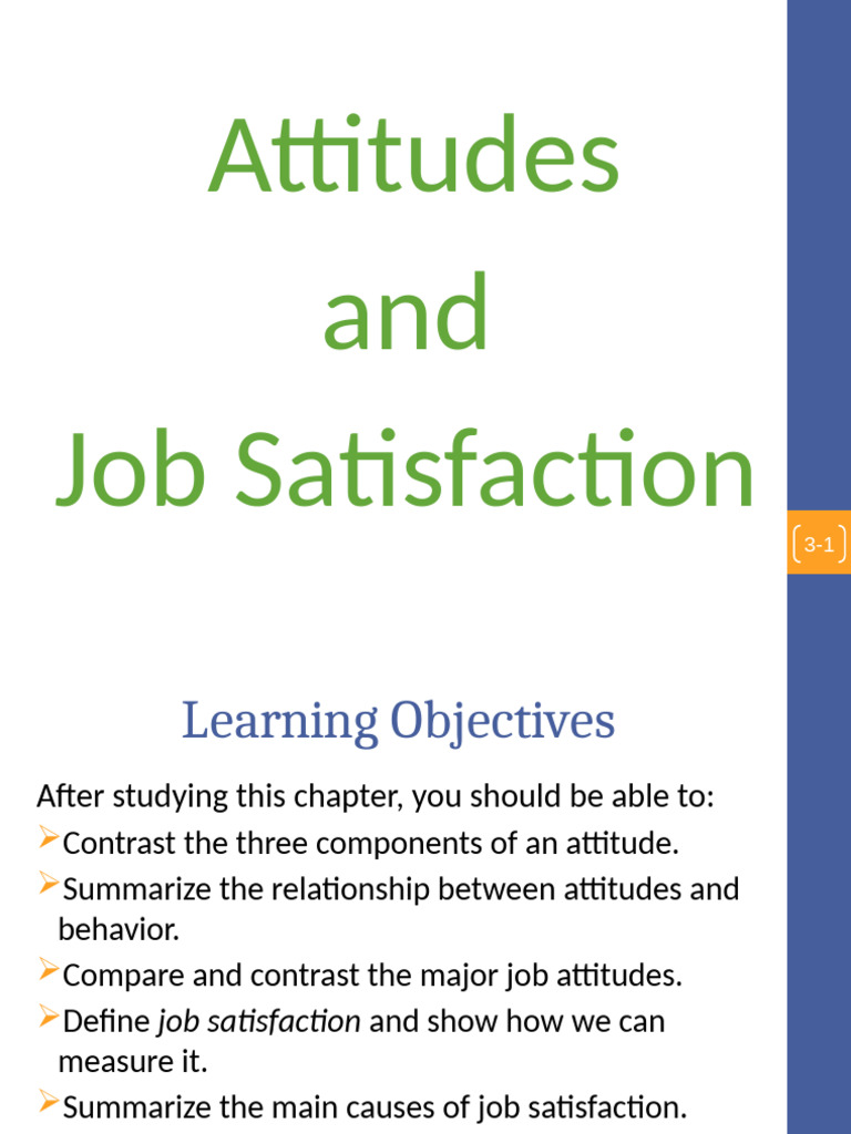 Session 2 Attitudes | PDF | Job Satisfaction | Attitude (Psychology)