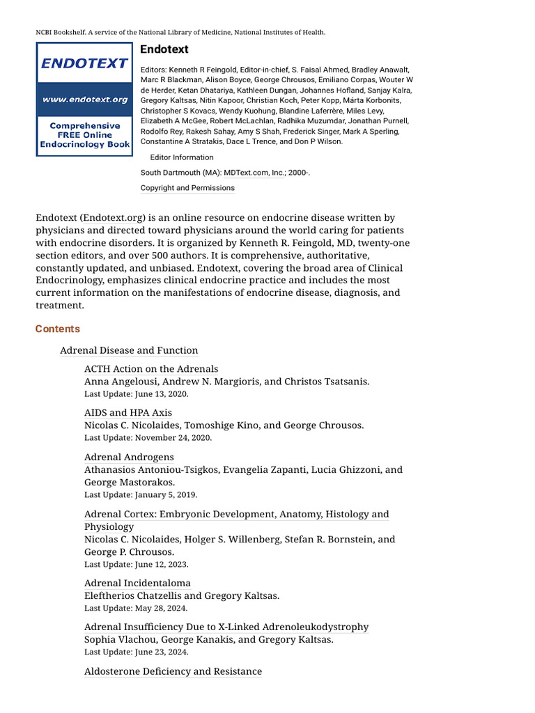 Comprehensive Endocrine Disorders Guide | PDF | Diabetes ...