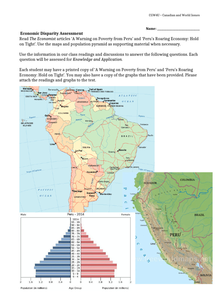 Economic Disparity in Peru: Analysis Guide | PDF