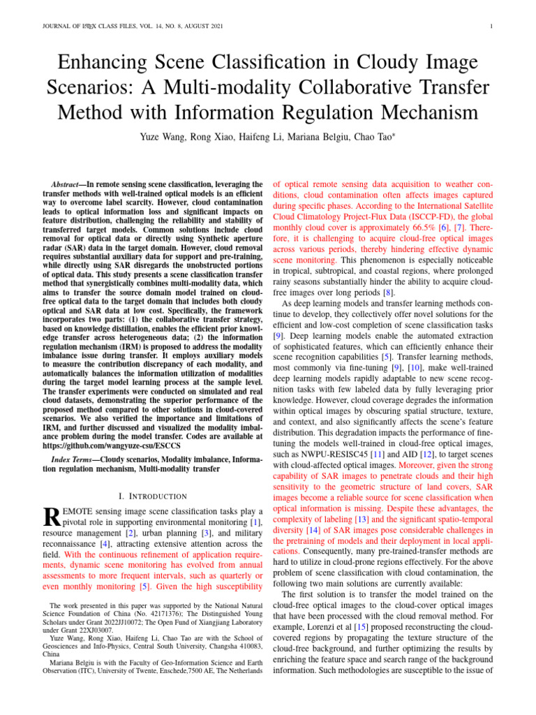 Multi-Modality Scene Classification Method | PDF | Deep Learning ...