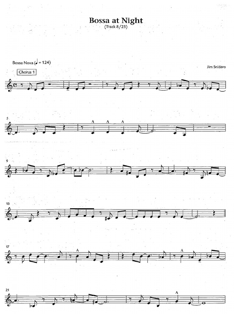 Bossa Nova at Night | PDF