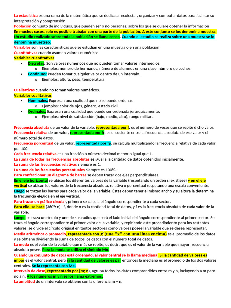 La Estadística Es Una Rama de La Matemática Que Se Dedica A Recolectar ...