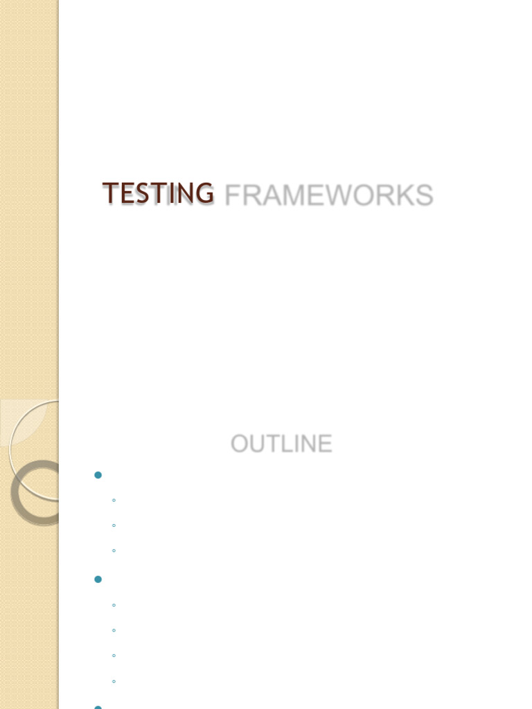 Test Automation Frameworks Explained | PDF | Test Driven Development ...