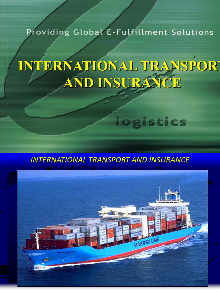 Sea Transport and Cargo Insurance Guide | PDF | Cargo | Bill Of Lading